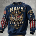 US Navy 250Th Anniversary Proud To Serve 1775 Sweatshirt US Navy Gifts For Patriots - Gearneko