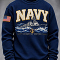 US Navy 250Th Anniversary Ship Oceans Of Service Sweatshirt US Navy Clothing - Gearneko