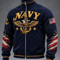 US Navy 250Th Anniversary American Bald Eagle Jacket US Navy Gifts For Veterans - Gearneko