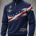 US Navy 250Th Anniversary The Watch Is Remembered Zip Sweatshirt US Navy Clothing - Gearneko