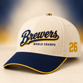Milwaukee Brewers 2026 World Champions Hat Milwaukee Brewers Baseball Cap - Gearneko