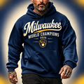 Milwaukee Brewers Merch 2026 World Champions Hoodie Brewers Championship Apparel - Gearneko
