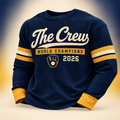 Milwaukee Brewers Merch 2026 World Champions Long Sleeve Shirt Gift For Brew Crew - Gearneko