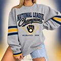 Milwaukee Brewers Merch 2026 National League Champions Sweatshirt Brew Crew Presents - Gearneko