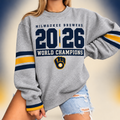 Milwaukee Brewers Merch 2026 World Champions Sweatshirt Great Gifts For Brew Crew - Gearneko