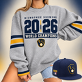 Milwaukee Brewers Merch 2026 World Champions Sweatshirt Great Gifts For Brew Crew Gift For Fans - Gearneko