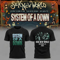 System Of A Down Merch x Sick New World Texas 2026 Event Black Shirt Sick New World Clothing - Gearneko