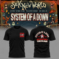 System Of A Down Merch x Sick New World Texas 2026 Event T-Shirt Sick New World Apparel - Gearneko