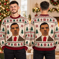 Mr Bean Confused Face GTA Meme Ugly Christmas Sweater Xmas Clothing GTA Lover Gifts - Gearneko