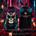 Civil Regime x WWE Merch Penta Dia De Los Muertos T-Shirt Penta Clothing WWE Lover Gifts - Gearneko
