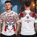 Civil Regime X WWE Collab Merch White Rey Fenix Dia De Los Muertos Shirt Rey Fenix Clothing - Gearneko