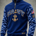 US Navy 250Th Anniversary Veterans Zip Up Sweatshirt US Navy Clothes Gifts For Veterans - Gearneko