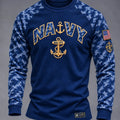 US Navy 250Th Anniversary American Anchor Long Sleeve Shirt US Navy Apparel Veterans Gift Ideas - Gearneko