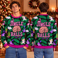 Funny Party Jingle Balls Christmas Ugly Sweater Adult Humor Xmas Apparel - Gearneko