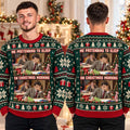 Mr Bean Pretending To Sleep On Christmas Morning Meme Green Ugly Christmas Sweater Xmas Clothing - Gearneko