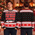 The Holiday Season I’m With Stupid Ugly Christmas Sweater 2026 Funny Xmas Clothing Line - Gearneko