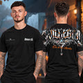 Civil Regime X WWE Collab Merch Dragon Lee Dia De Los Muertos T-Shirt Dragon Lee Clothing - Gearneko