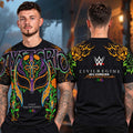 Civil Regime X WWE Collab Merch Rey Mysterio Dia De Los Muertos American Shirt Rey Mysterio Apparel - Gearneko