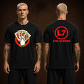 L7 Band Merch Tee The Queens Four Of A Kind Q T-Shirt L7 Clothing - Gearneko