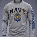 US Navy 250Th Anniversary Honor Courage Commitment Navy Long Sleeve Shirt Gifts For Veterans - Gearneko