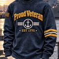 US Navy 250Th Anniversary Proud Veteran Long Sleeve Shirt US Navy Clothing Gifts For Patriots - Gearneko