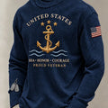 US Navy 250Th Anniversary Sea Honor Courage Proud Veteran Long Sleeve Shirt US Navy Outfits - Gearneko