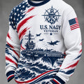 US Navy 250Th Anniversary US Navy Veteran Ship Long Sleeve Shirt Patriotic Gifts For Veterans - Gearneko