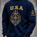 US Navy 250Th Anniversary USA Sea Elements Long Sleeve Shirt US Navy Clothing - Gearneko