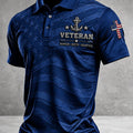 US Navy 250Th Anniversary Veteran Memorial Graphic Polo Shirt US Navy Clothes Gifts For Him - Gearneko