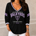 Golden State Valkyries Merch 2026 WNBA Finals Champions V-Neck Long Sleeve Shirt Fans Gear - Gearneko