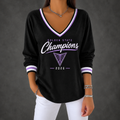 Golden State Valkyries Merch 2026 WNBA Finals Champions V-Neck Long Sleeve Shirt Best Fan Gear - Gearneko