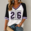 Golden State Valkyries Merch 2026 WNBA Finals Champions V-Neck Cropped Sleeve Shirt - Gearneko