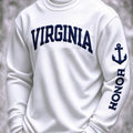 US Navy 250Th Anniversary Virginia Honoh Long Sleeve Shirt US Navy Apparel Gifts For Veterans - Gearneko