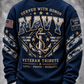 US Navy 250Th Anniversary Loyal Proud Resolute Long Sleeve Shirt US Navy Apparel - Gearneko