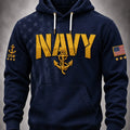 US Navy 250Th Anniversary Anchor Logo Hoodie US Navy Apparel Veterans Gift Ideas - Gearneko