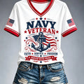 US Navy 250Th Anniversary Faith Service Freedom V-Neck Shirt US Navy Clothing Gift For Patriots - Gearneko