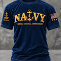US Navy 250Th Anniversary Honor Courage Commitment T-Shirt US Navy Apparel Veterans Best Gifts - Gearneko
