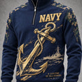 US Navy 250Th Anniversary A Life Time Of Sea Stories Zip Sweatshirt US Navy Clothing - Gearneko