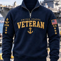 US Navy 250Th Anniversary United States Veteran Zip Sweatshirt US Navy Clothing - Gearneko