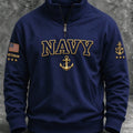 US Navy 250Th Anniversary Veterans American Graphic Zip Sweatshirt US Navy Clothing - Gearneko