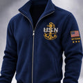 US Navy 250Th Anniversary American Veterans Usn Jacket US Navy Apparel - Gearneko