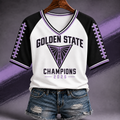 Golden State Valkyries Merch WNBA Champions 2026 V-Neck Shirt Best Golden State Valkyries Shirt - Gearneko