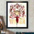 Harry Kane First Time Ballon D'or Winner Home Decor Poster Best Harry Kane Merch - Gearneko