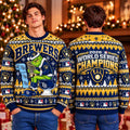 Milwaukee Brewers Grinch Toilet 2026 World Series Champions Ugly Christmas Sweater - Gearneko