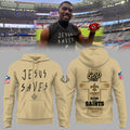 New Orleans Saints Merch Jesus Saves Hoodie New Orleans Saints Apparel Football Fan Gear - Gearneko