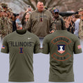 Illinois Fighting Illini Merch 2026 Military Appreciation T-Shirt Illinois Fighting Illini Apparel Gifts For Veterans - Gearneko