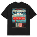 System Of A Down Merch The Rose Bowl 2026 Concert Poster T-Shirt System Of A Down Clothing - Gearneko