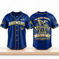 Milwaukee Brewers Merch 2026 NLCS World Series Champions Win Our Way Jersey Milwaukee Brewers Gear - Gearneko