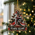 Atlanta Falcons Acrylic Christmas Ornament Festive Decor Ideas Gifts For Xmas - Gearneko