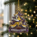 Minnesota Vikings Acrylic Christmas Ornament Xmas Tree Decorations Christmas Hanging - Gearneko